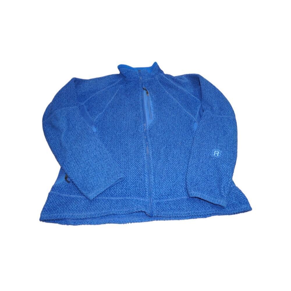 Patagonia Women’s Blue Full Zip Fleece Jacket Textured Outdoor Layer size L